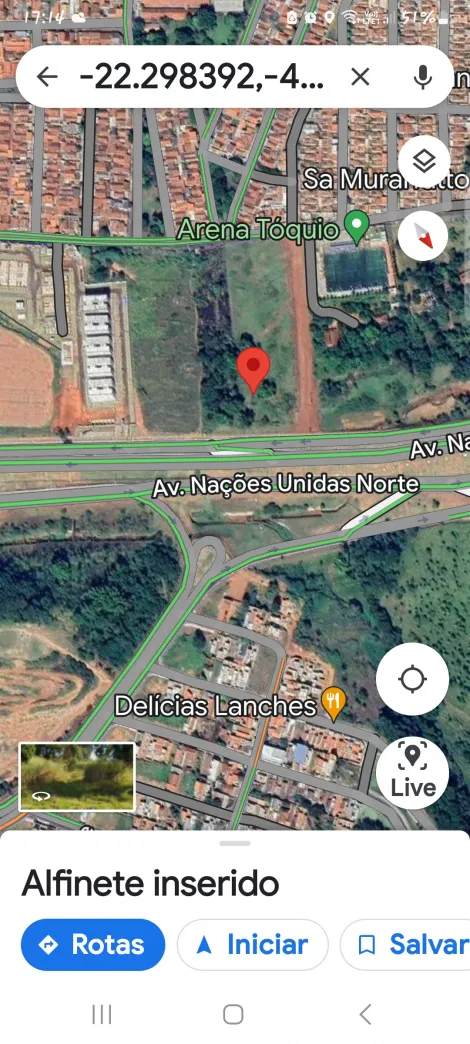 imagem 3 - Área com 2400m² na Avenida Nações Unidas Norte em Bauru imagem 3 - Área com 2400m² na Avenida Nações Unidas Norte em Bauru